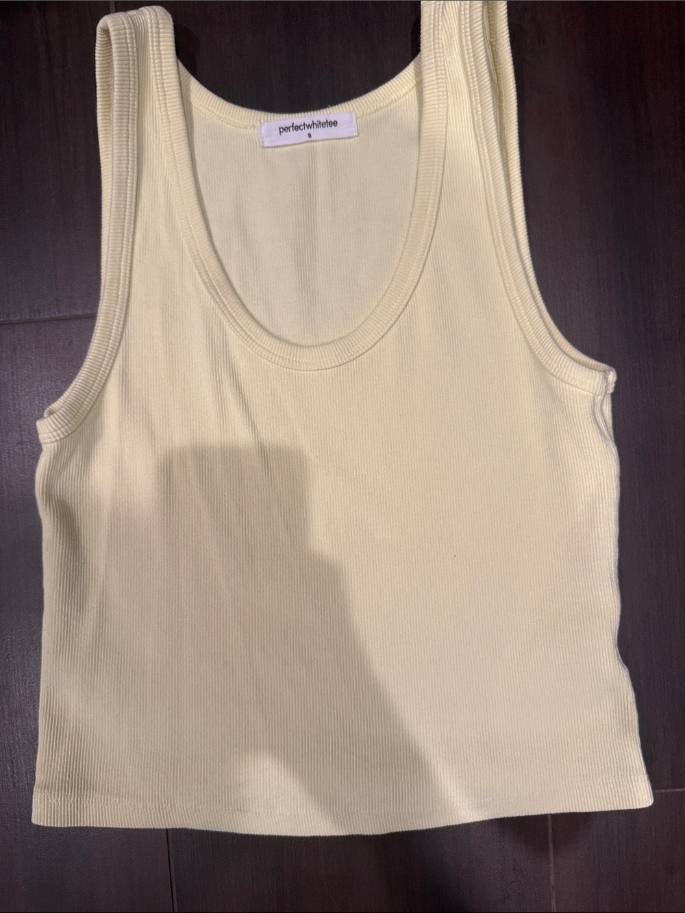 perfectwhitetee Yellow Ribbed Tank & Lounge Shorts Set - Picture 2 of 5
